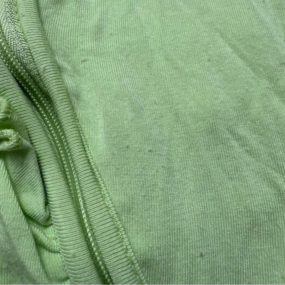 Posh Peanut Baby Girl Infant Ruffled Zippy Footie PJ size 3-6 moss Green - Picture 2 of 4